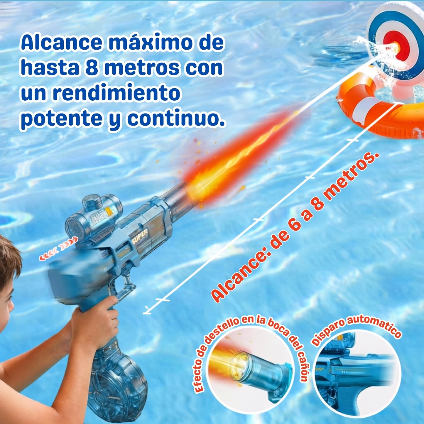 Pistola de Agua Eléctrica Automática